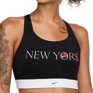 Nike Impact Dri-FIT NYC Strappy High-Impact Sports Bra Charcoal